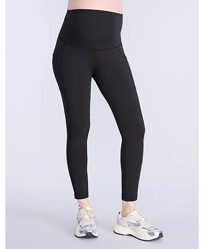 Motherhood Maternity Women's High Waist Over the Belly Active Pocket Ankle Legging