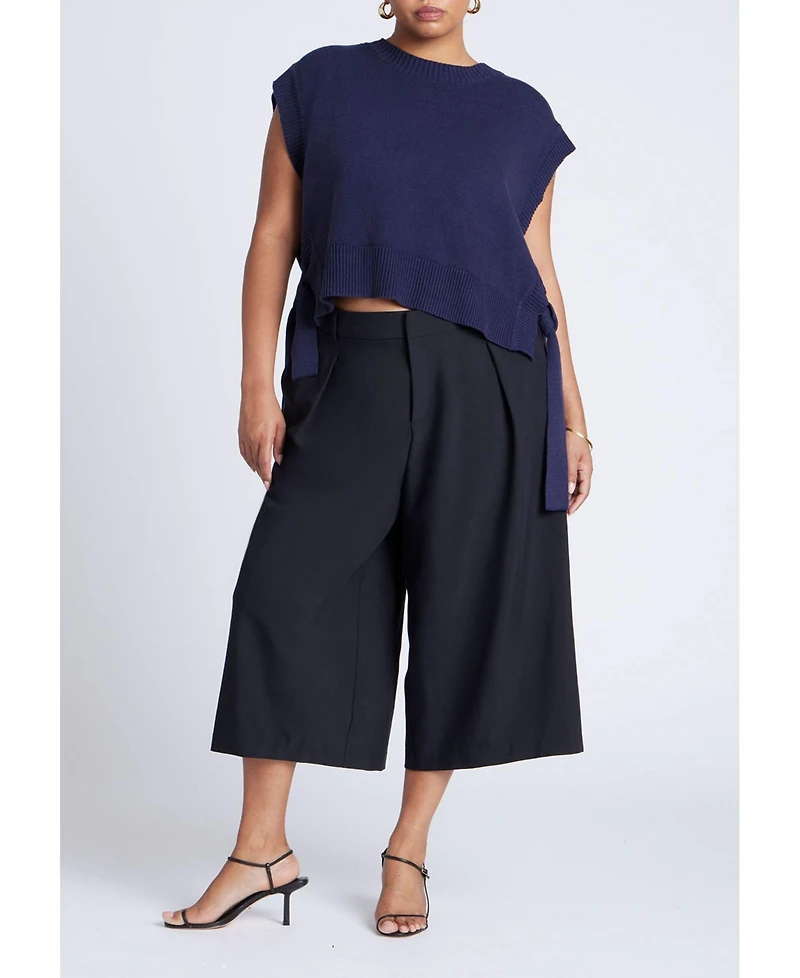 Eloquii Women's Overlay Sweater