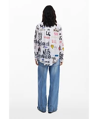 Desigual Women's Cotton shirt with letters
