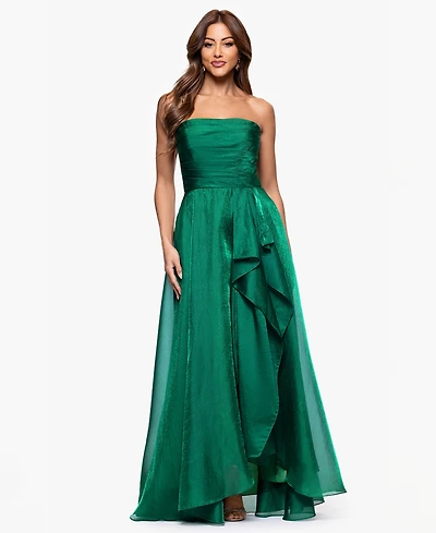 Xscape Petite Sleeveless Organza Ball Gown
