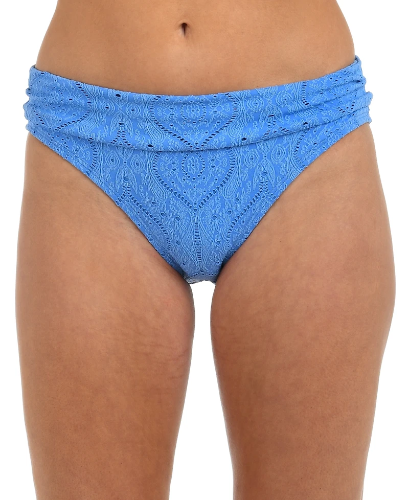 La Blanca Women's Mantra Shirred Hipster Bikini Bottoms