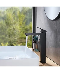 Greenspring Single Hole Single Handle Bathroom Vessel Sink Faucet With Supply Hose in Brushed Gold