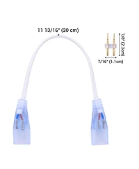 DELight Set of 10 Extension Cord Cable Wire for Led Neon Rope Light with Pin