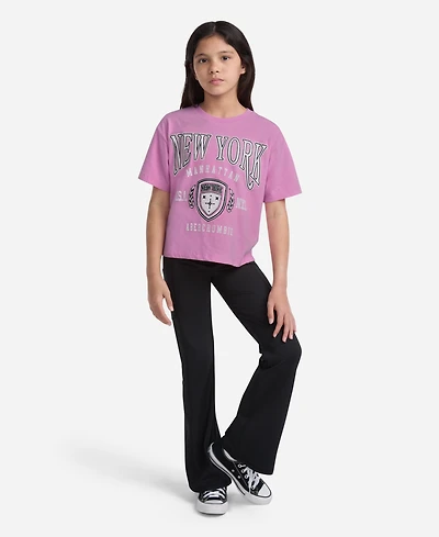 abercrombie kids Girls New York Crest Boxy T-Shirt