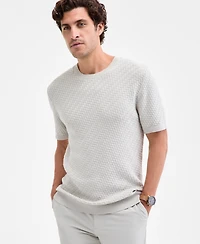 Alfani Men's Basketweave Sweater T-Shirt, Macy's Exclusive