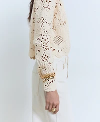 Mango Women's Thick Knit Cardigan