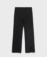 Mango Women's Straight Mid-Rise Pants