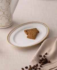Noritake Trefolio Gold Butter/Relish Tray, 8-3/4"