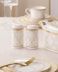 Noritake Trefolio Gold Salt & Pepper, 4"