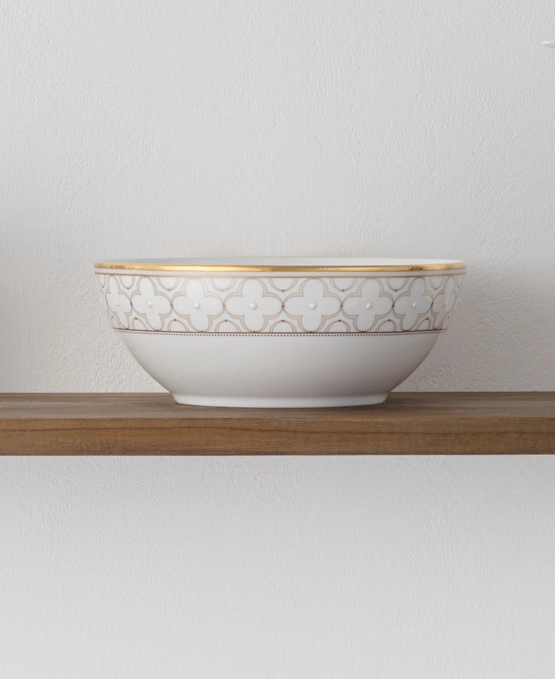 Noritake Trefolio Gold Dinnerware Collection Round Vegetable Bowl