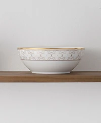 Noritake Trefolio Gold Dinnerware Collection Round Vegetable Bowl