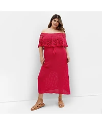 City Chic Women's Callie Crochet Dress