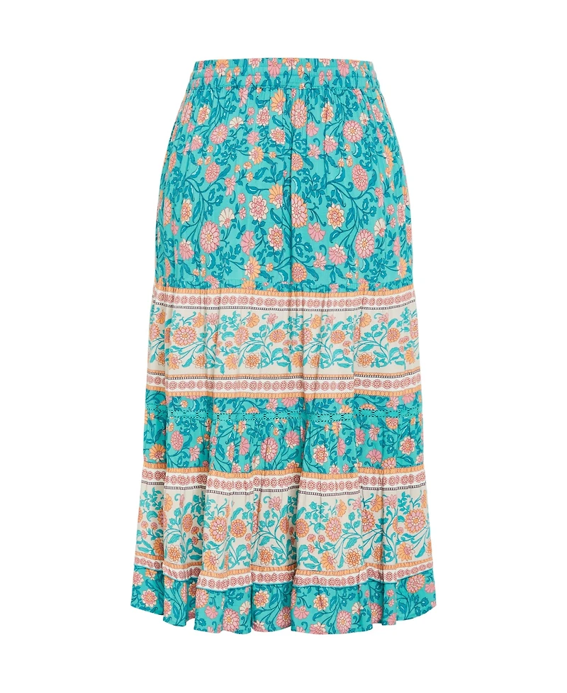 City Chic Women's Aurora Print Skirt