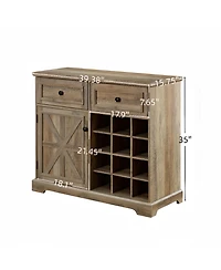 Kitchen Cabinet with Storage Sideboard with 2 Drawers