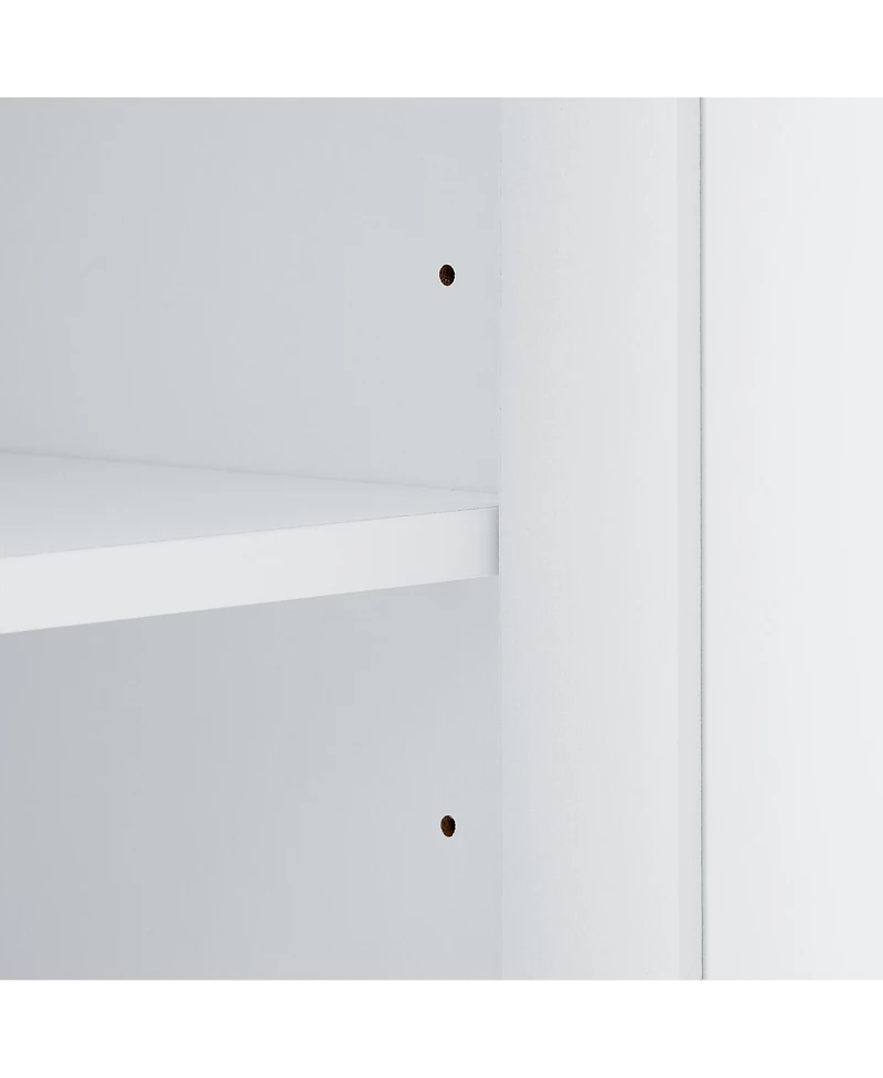 Casainc 68"H Tall Bathroom Cabinet with Hook and Adjustable Shelf, Freestanding Mdf