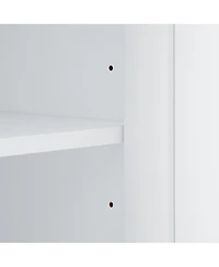 Casainc 68"H Tall Bathroom Cabinet with Hook and Adjustable Shelf, Freestanding Mdf