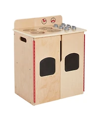 ECR4Kids Kids Play Kitchen Stove, Natural