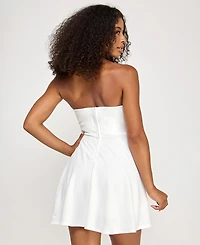 City Studios Juniors' Halter Fit & Flare Dress