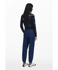 Desigual Women's Jogger jeans with cuffs