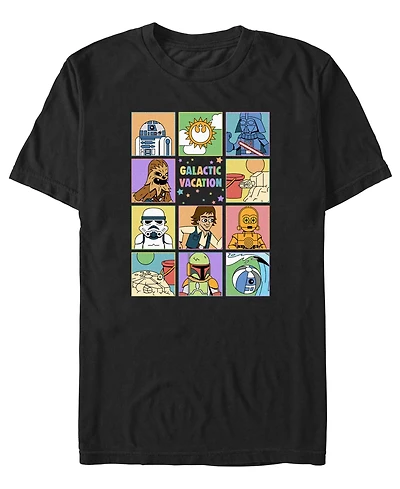 Star Wars Men's Galactic Vacay Short Sleeve T-Shirt