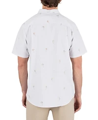 Hurley Men's One and Only Stretch Print Short Sleeve Shirt