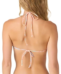 O'Neill Juniors' Almeria Tropical Venice Reversible Triangle Bikini Top