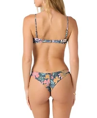 Oneill Womens Mila Floral Pismo Knot Front Bikini Top Bottoms