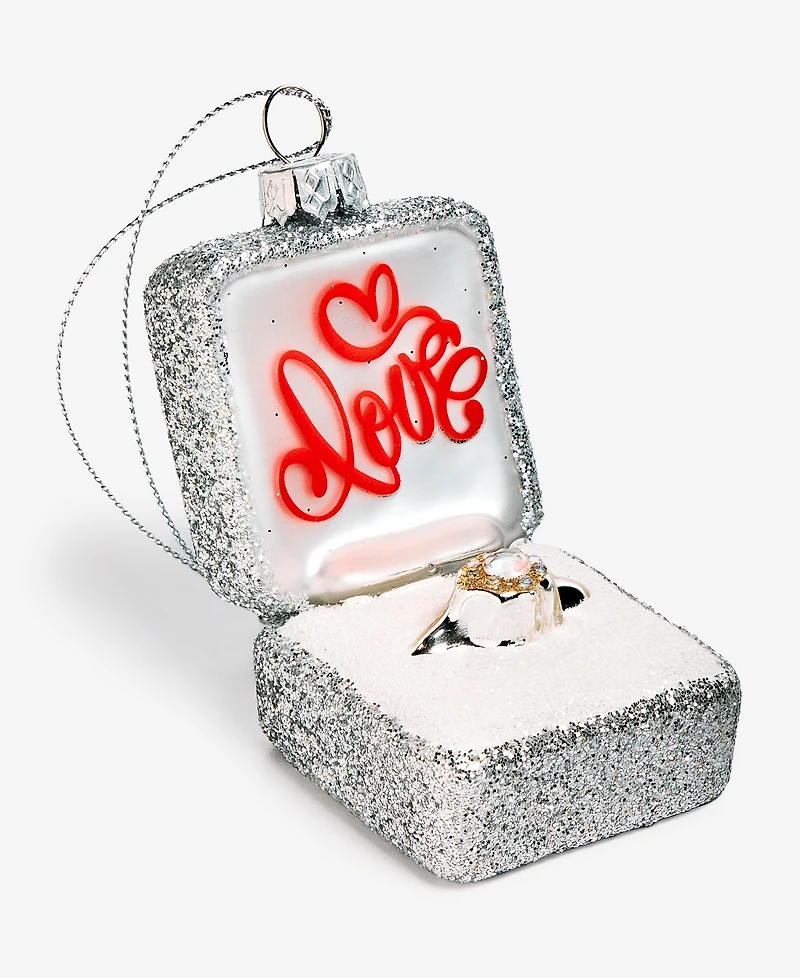 Holiday Lane Our First Wedding Ring in Box Ornament, Macy's Exclusive