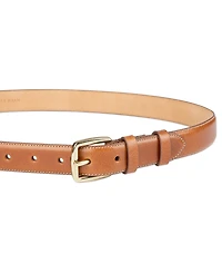 Cole Haan Women's Classic Square Buckle Leather Trouser Belt