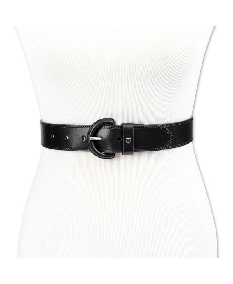 Cole Haan Women's Casual Leather Covered Buckle Belt