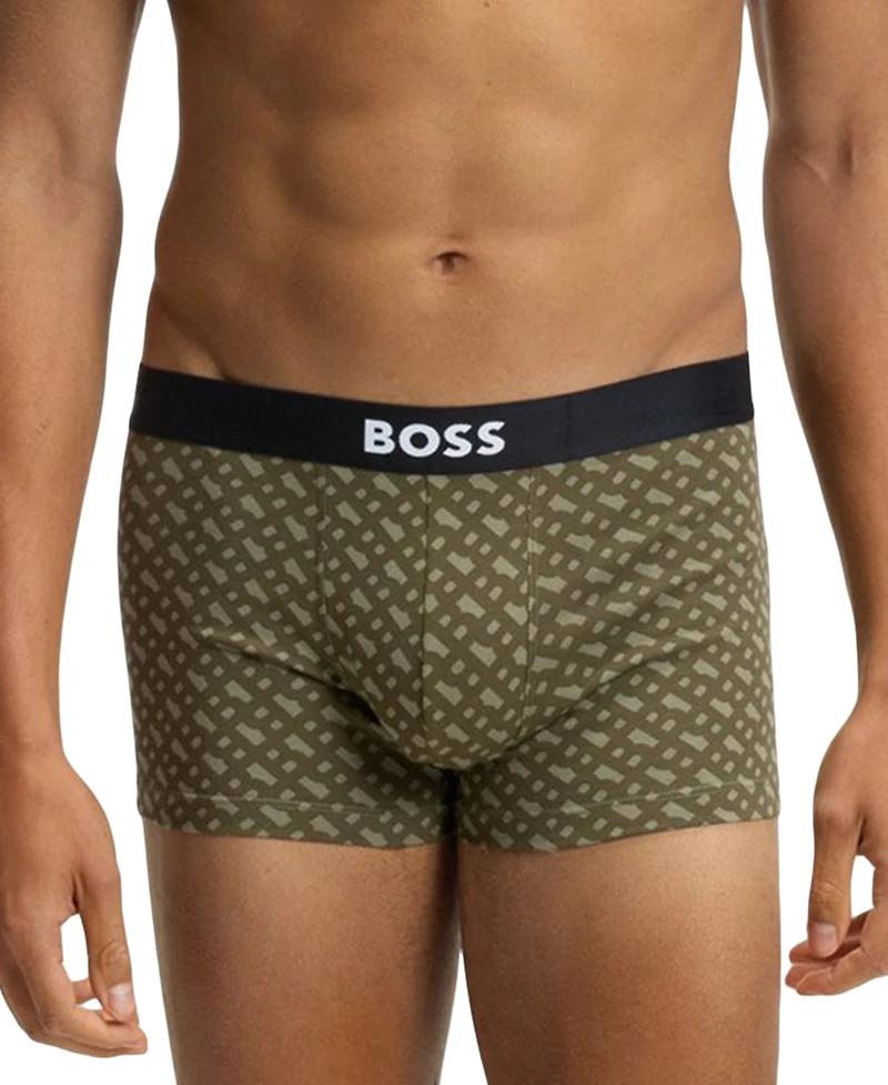 Boss by Hugo Men's One 3-Pk. Logo Waistband Trunks