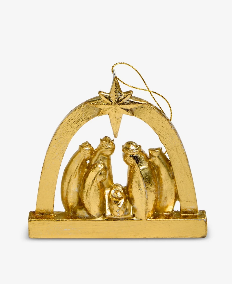 Holiday Lane Blessed Arched Nativity Scene Ornament, Macy's Exclusive