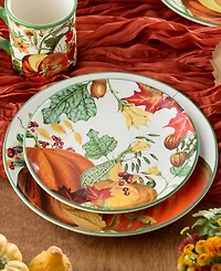 Certified International Harvest Fields Salad Plates, Set of 4