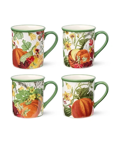 Certified International Harvest Fields Mugs, Set of 4
