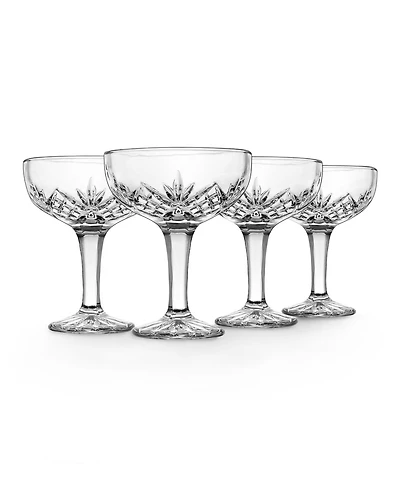 Godinger Dublin Champagne Coupe Glasses - 6oz., Set of 4
