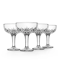Godinger Dublin Champagne Coupe Glasses - 6oz., Set of 4