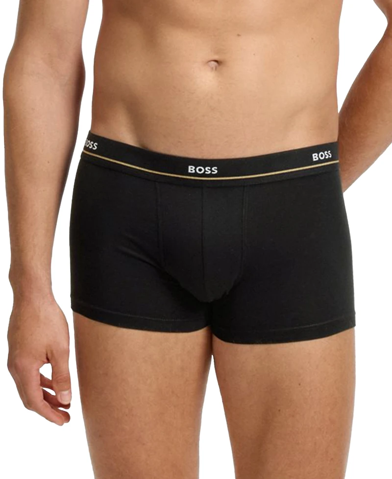 Boss by Hugo Boss Men's Essential 5-Pk. Logo Waistband Trunks
