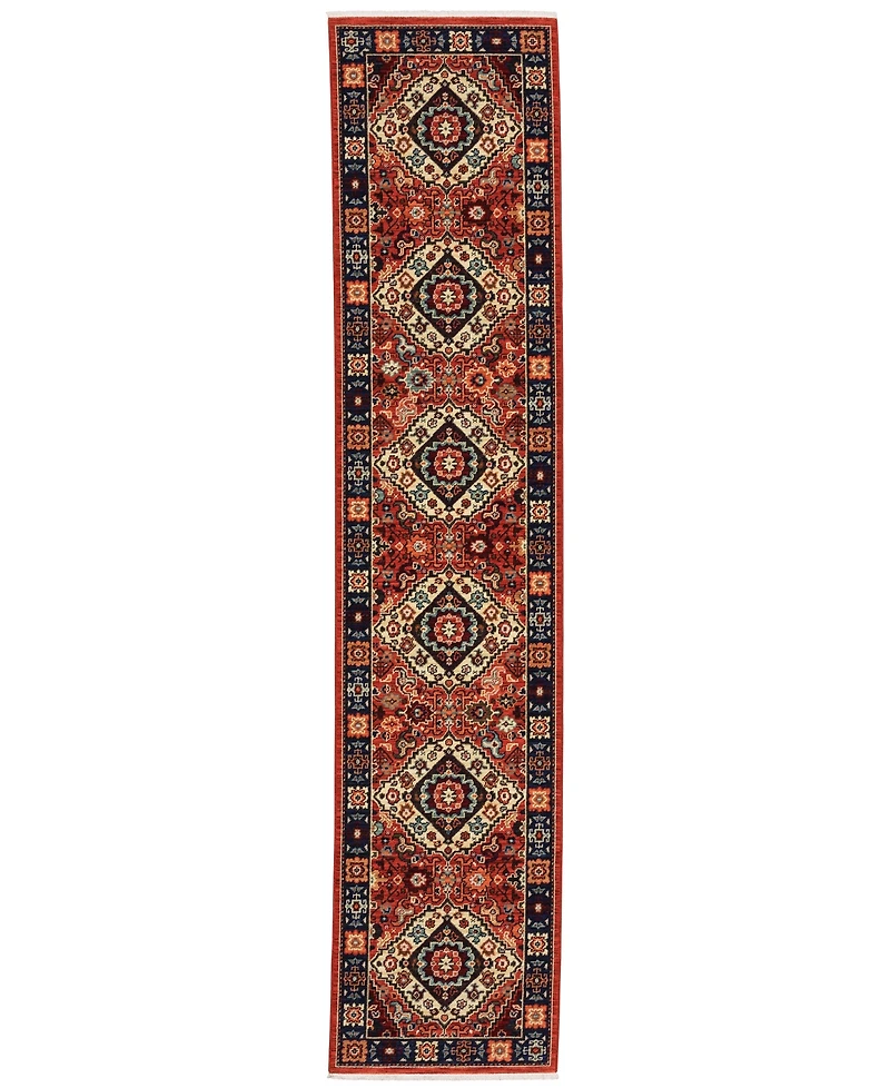 Oriental Weavers Lilihan 2061V 2'6"x12' Runner Area Rug