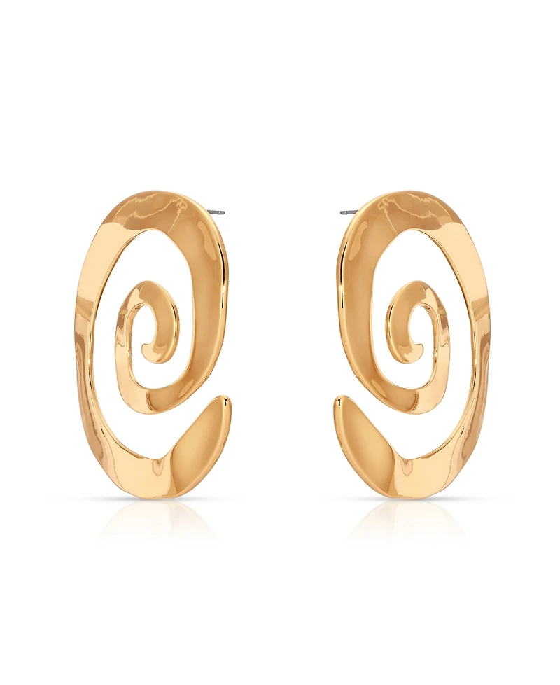 Ettika Aura Swirl Statement Earrings