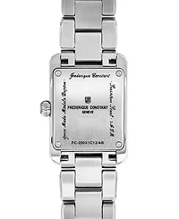 Frederique Constant Women's Swiss Carree Stainless Steel Bracelet Watch 23mm