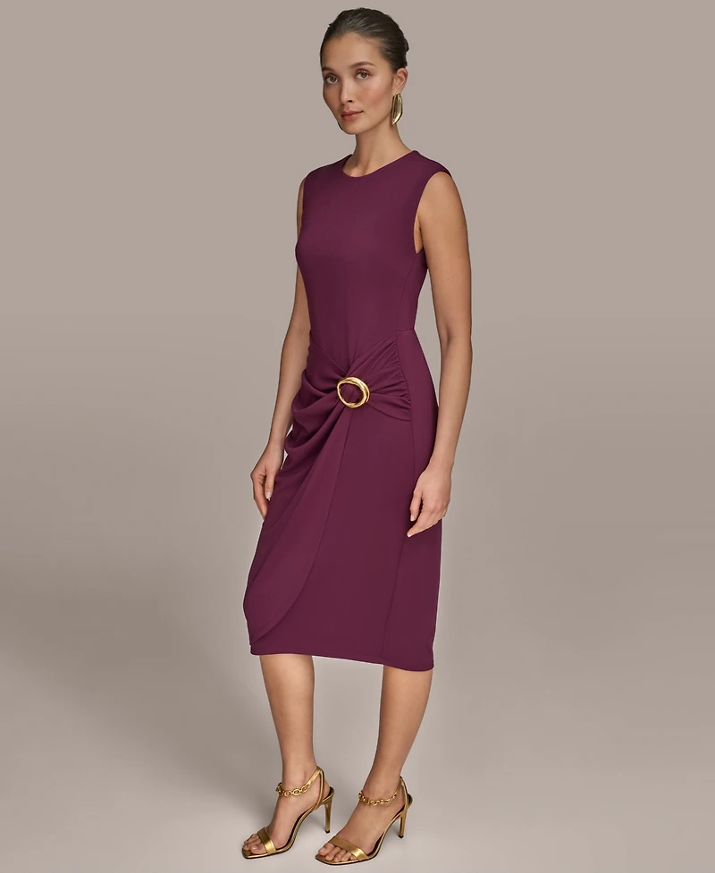 Donna Karan New York Women's Hardware Sleeveless Sheath Dress