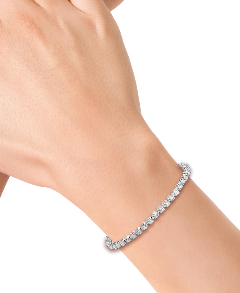 Effy Lab Grown Diamond Tennis Bracelet (3 ct. t.w.) in 14k White Gold