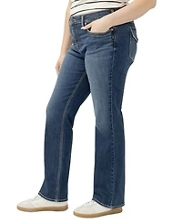 Silver Jeans Co. Plus Elyse Mid Rise Comfort Fit Bootcut