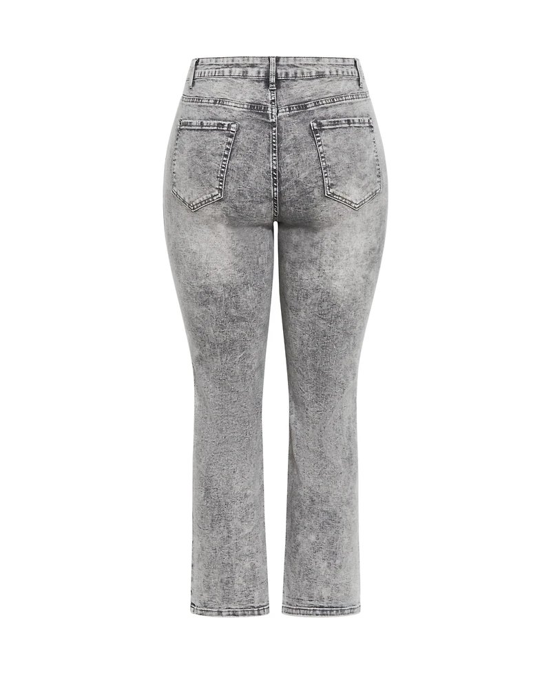 City Chic Plus Harley Fit Keyla Straight Jean
