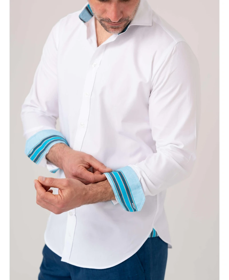Koy Clothing Men's Pinpoint Oxford Long Sleeve Shirt