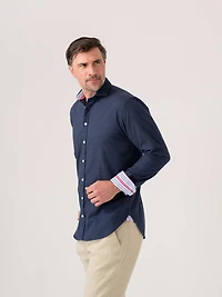 Koy Clothing Men's Cotton Cashmere Long Sleeve Shirt