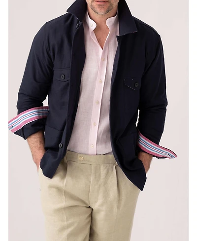 Koy Clothing Men's Kikoy Cotton Shirt Jacket
