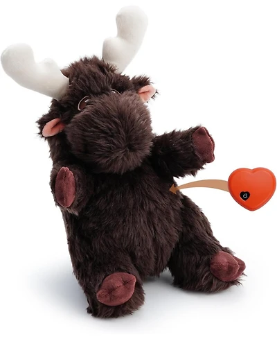 Nocciola Fuzzwoof Moose Dog Toy, Plush Stuffed Animal Pal Ideal Comfort & Anxiety Relief Toy-l
