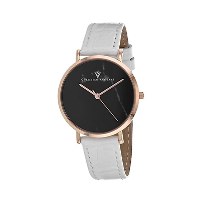 Christian Van Sant Women's Lotus Dial Watch
