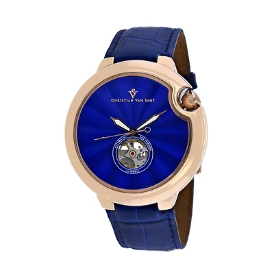Christian Van Sant Men's Cyclone Automatic Blue Dial Watch - CV0143